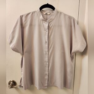 Uniqlo mandarin collar shirt